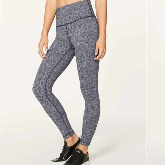 Lululemon Wunder Under Hi-Rise 7/8 Tight *25" Heathered Black Size 8 W5AOUS - Picture 15 of 15